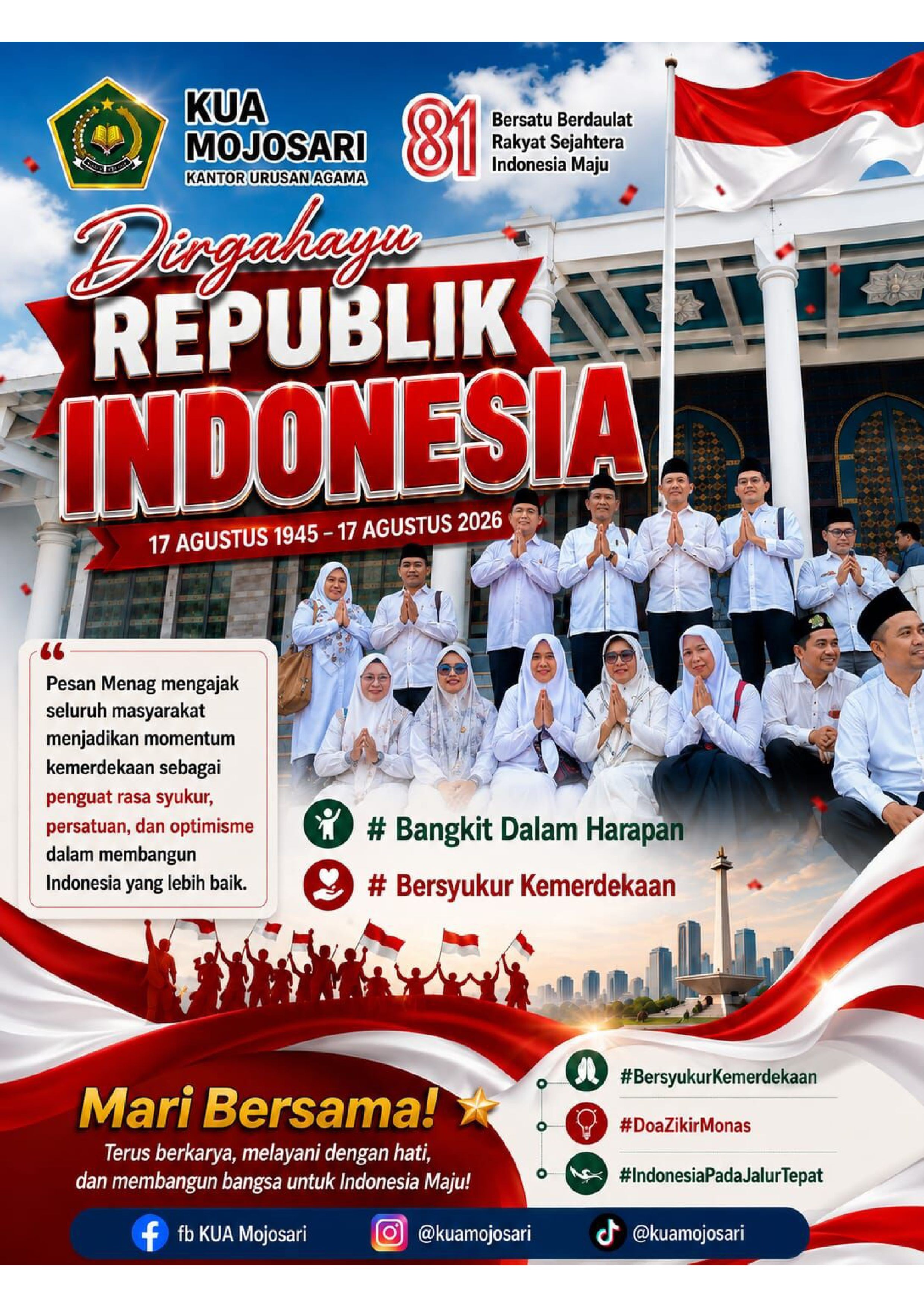 ARAHAN PADA HARI KEMERDEKAAN RI KE 81